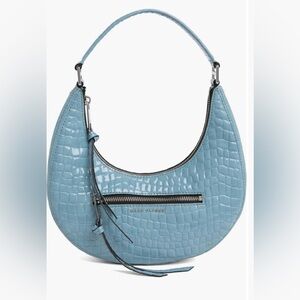 MARC JACOBS small leather Crescent Shoulder Bag. Color:blue . Mew without tag